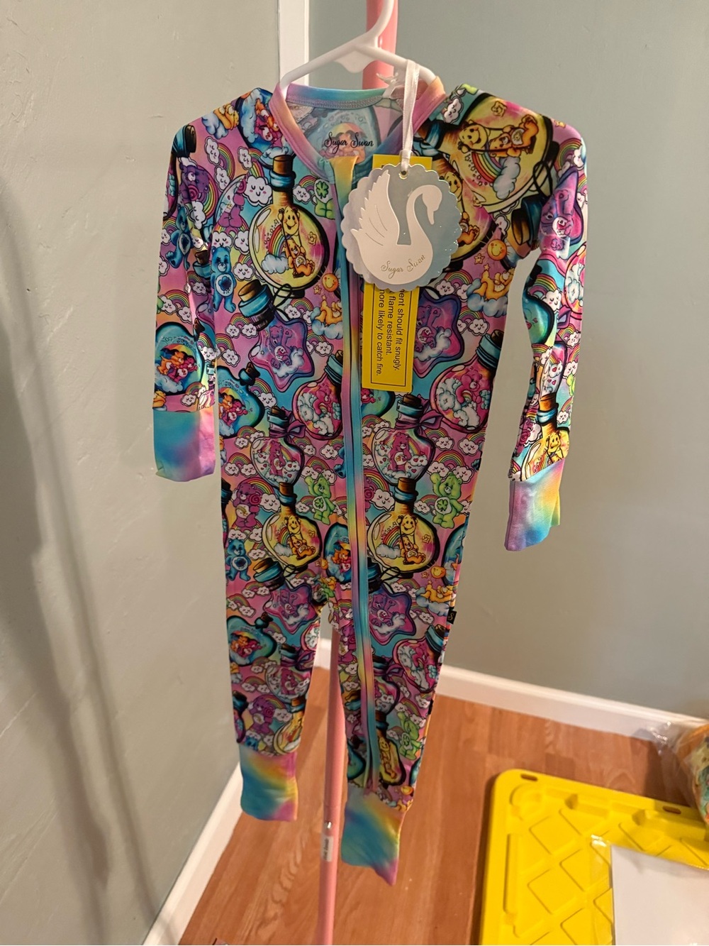 12/18 Sugar Swan OG Care Bears Bamboo Zippy *New with Tags*